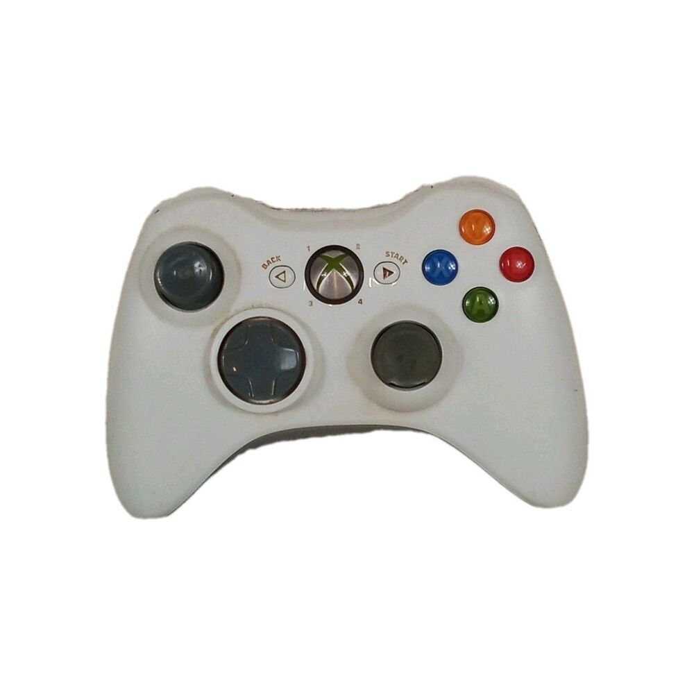 Old Untested White XBOX controller No Battery Cover